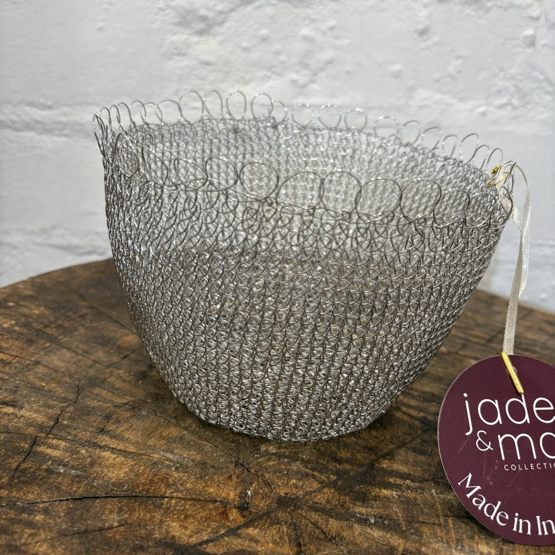 Wire Baskets: Hand Crocheted in Bali - Basket - Jade and May