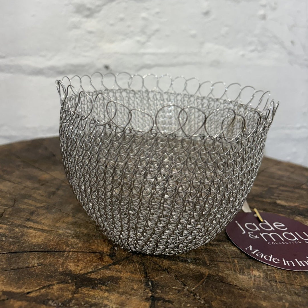 Wire Baskets: Hand Crocheted in Bali - Basket - Jade and May