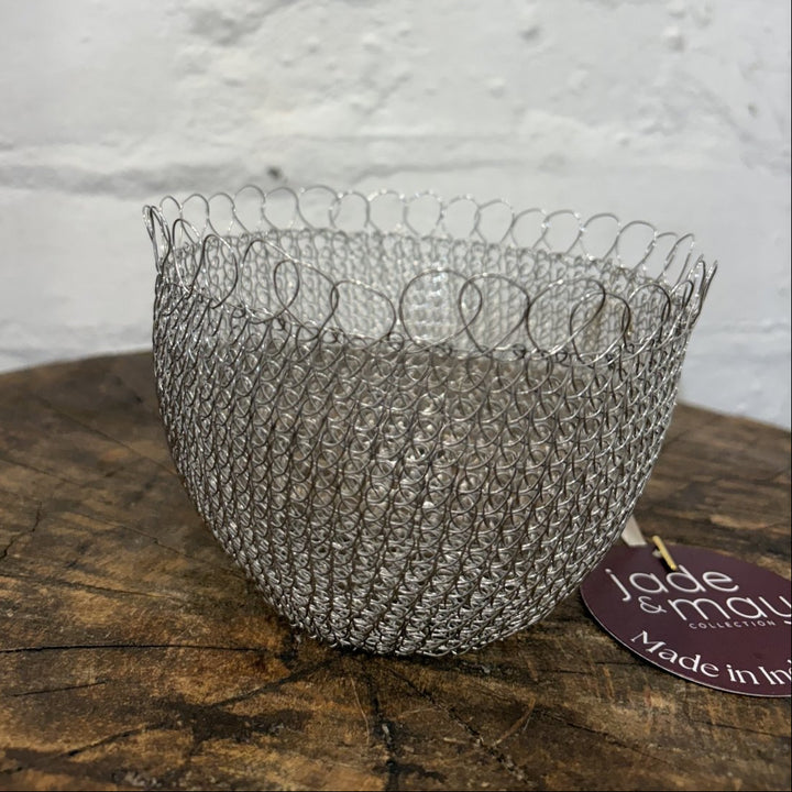 Wire Baskets: Hand Crocheted in Bali - Basket - Jade and May