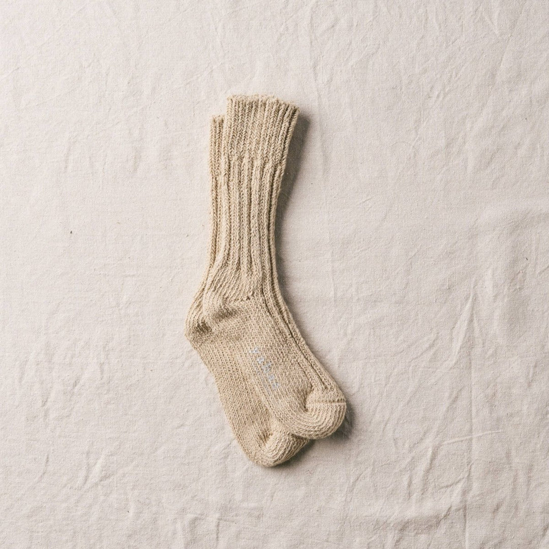 Yahae Organic Cotton Low Gauge Socks in Green - Socks