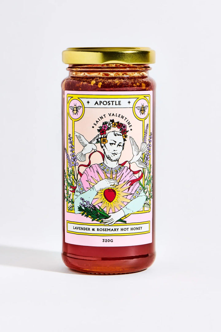 Apostle Hot Sauce | Saint Valentine - Lavender & Rosemary Hot Honey - Condiments