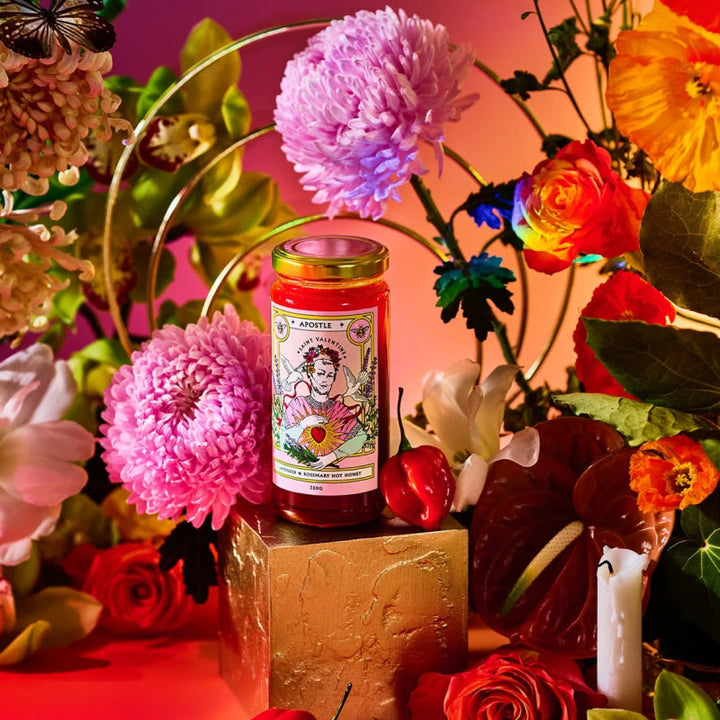 Apostle Hot Sauce | Saint Valentine - Lavender & Rosemary Hot Honey - Condiments