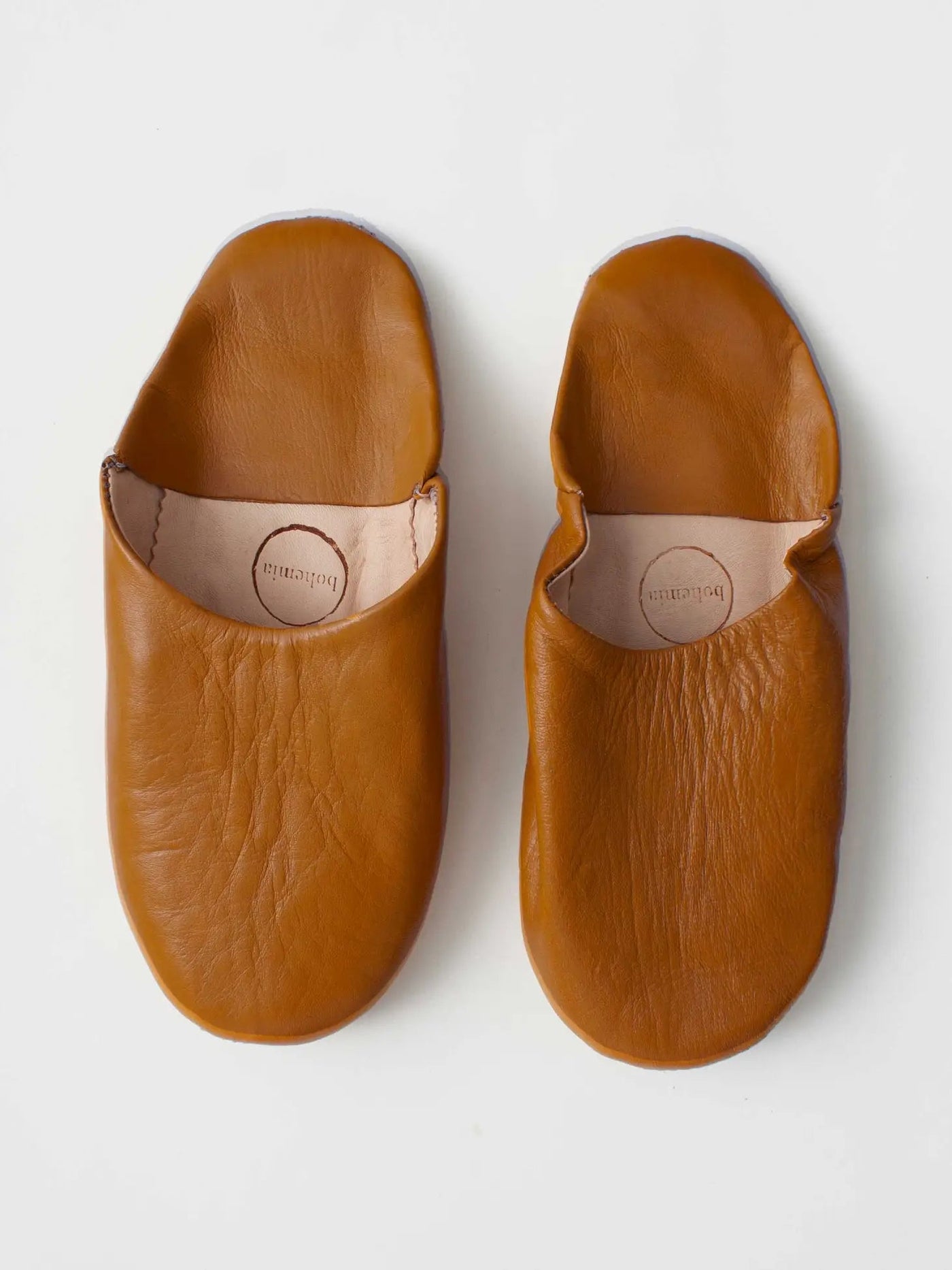Babouche Moroccan Slippers - Caramel-Jade and May-Slippers-Jade and May