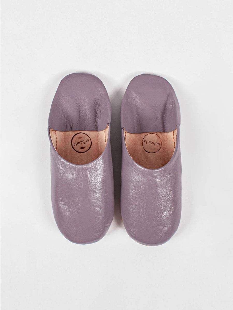 Babouche Moroccan Slippers - Violet-Moroccan Babouche Slippers-Slippers-Jade and May