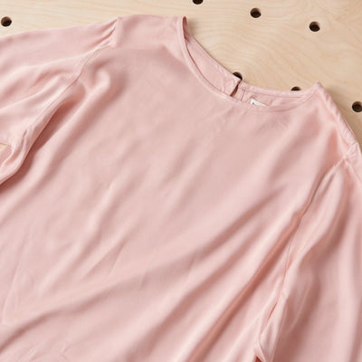 Bamboo Long Sleeve T-Shirt - Pink-Jade and May-Separates-Jade and May