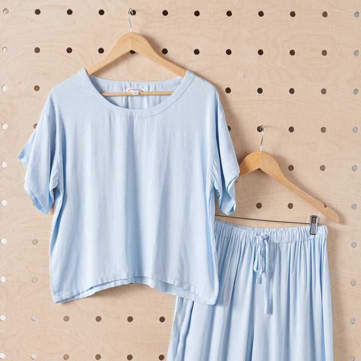 Bamboo T-Shirt - Baby Blue-Jade and May-Separates-Jade and May