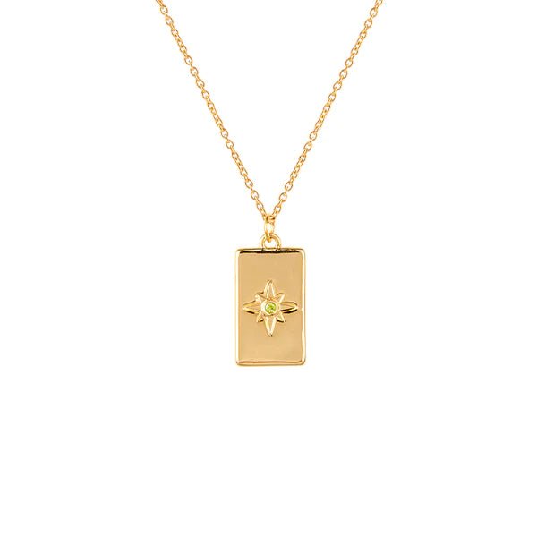 Birthstone Necklace - August - Jewellery