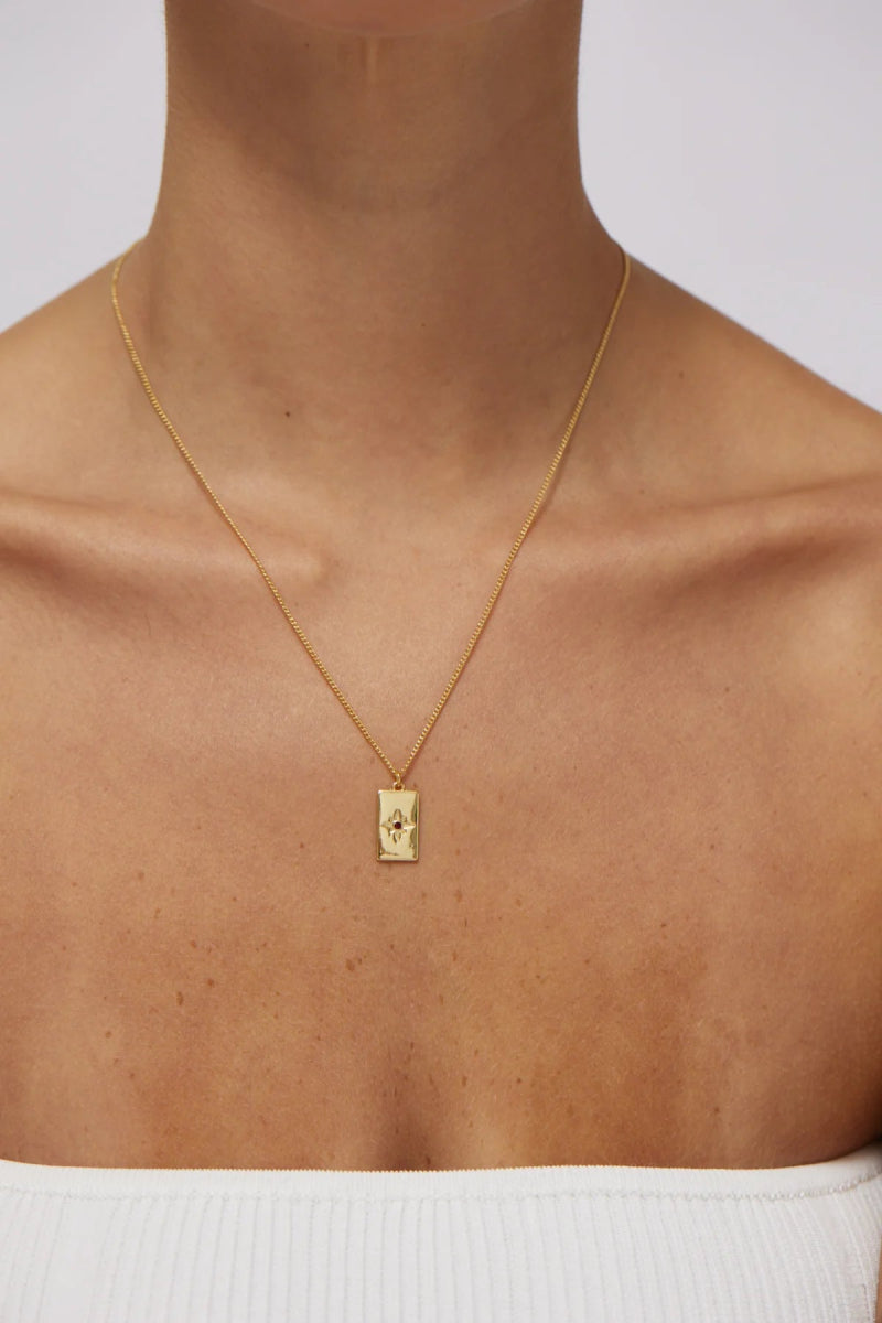 Birthstone Necklace - January-Zahar-Jewellery-Jade and May