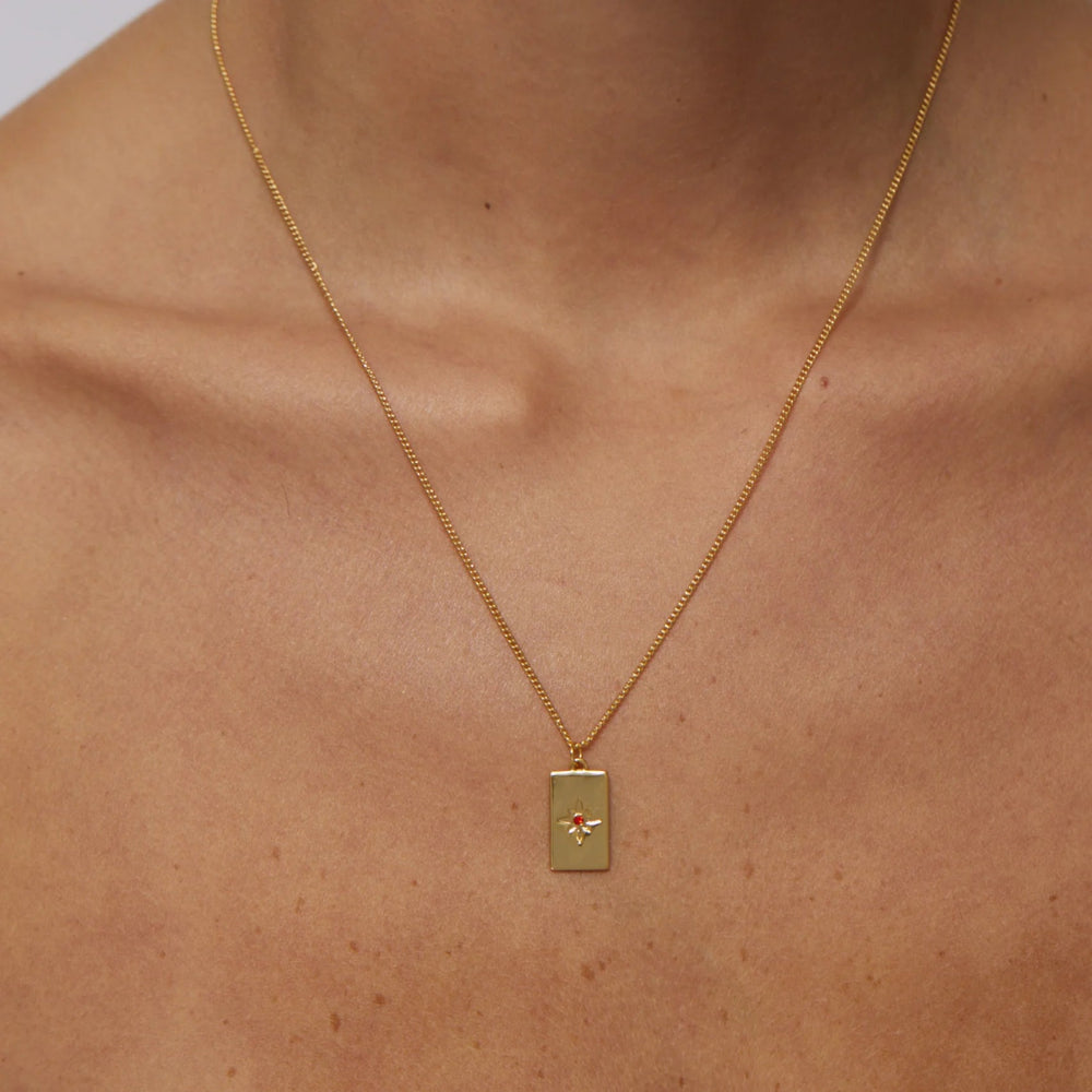 Birthstone Necklace - July-Zahar-Jewellery-Jade and May