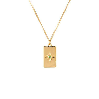 Birthstone Necklace - May-Zahar-Jewellery-Jade and May