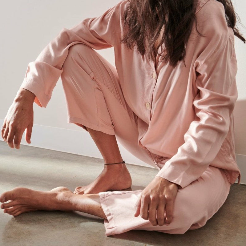 bamboo pyjamas in pink - bamboo sleepwear collection