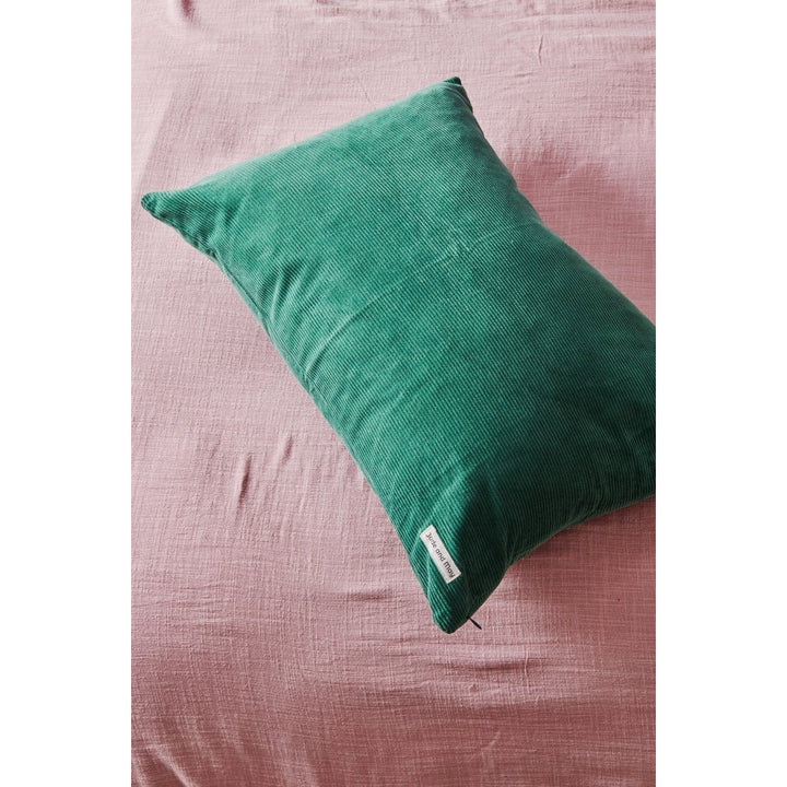 Colourful Cushion - Emerald Green Cord-Jade and May-Cushion Cover-Jade and May