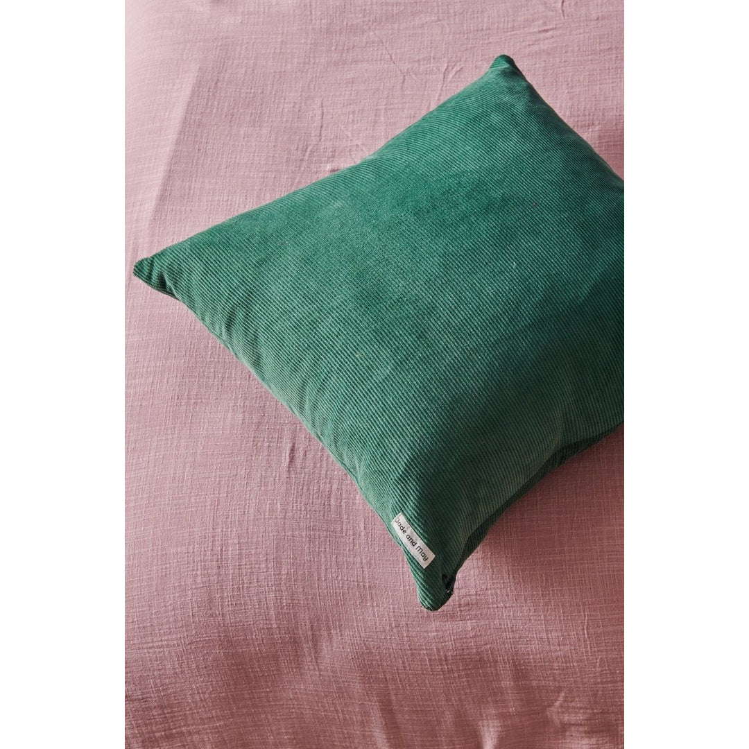 Colourful Cushion - Emerald Green Cord-Jade and May-Cushion Cover-Jade and May