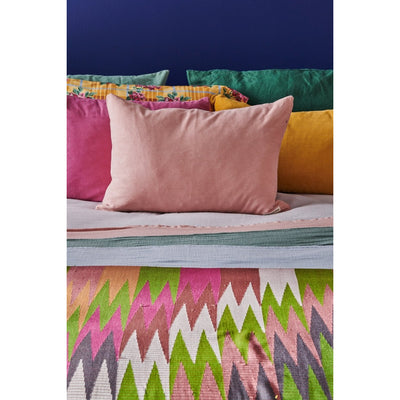 Colourful Cushion - Pink Cord-Jade and May-Cushion Cover-Jade and May
