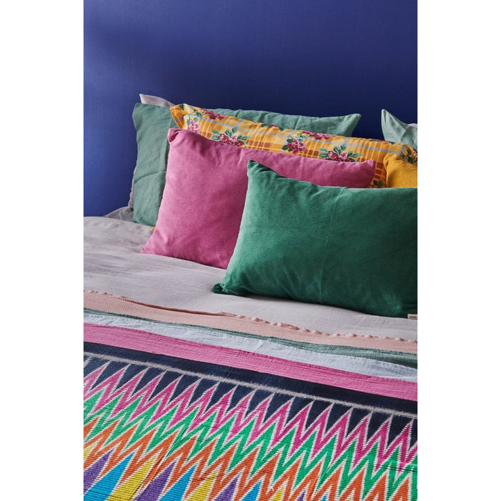 Colourful Cushion in Fuchsia Cord-Jade and May-Cushion Cover-Jade and May