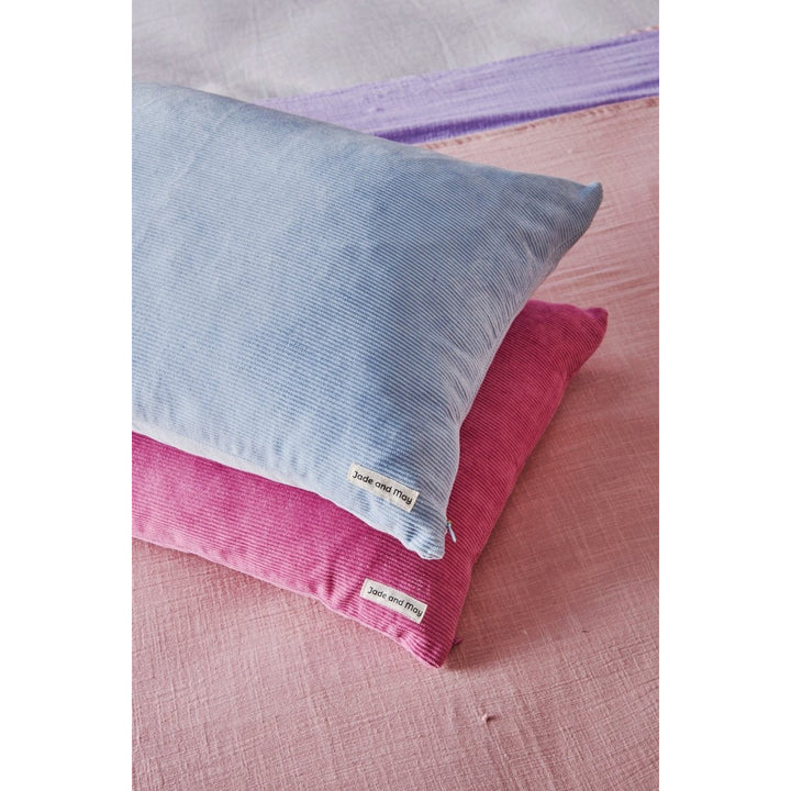 Colourful Cushion in Fuchsia Cord-Jade and May-Cushion Cover-Jade and May