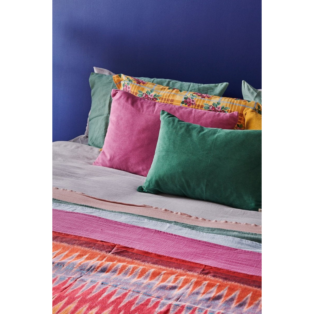 Colourful Cushion in Fuchsia Cord-Jade and May-Cushion Cover-Jade and May