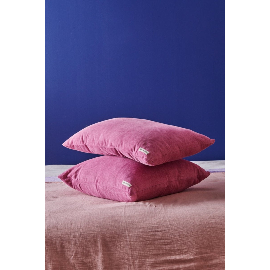 Colourful Cushion in Fuchsia Cord-Jade and May-Cushion Cover-Jade and May