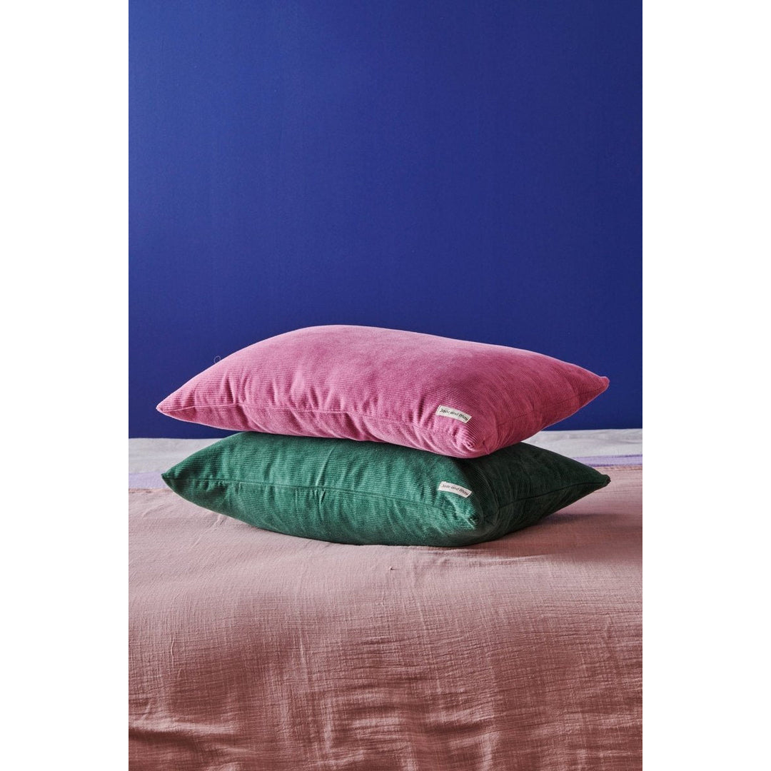 Colourful Cushion in Fuchsia Cord-Jade and May-Cushion Cover-Jade and May