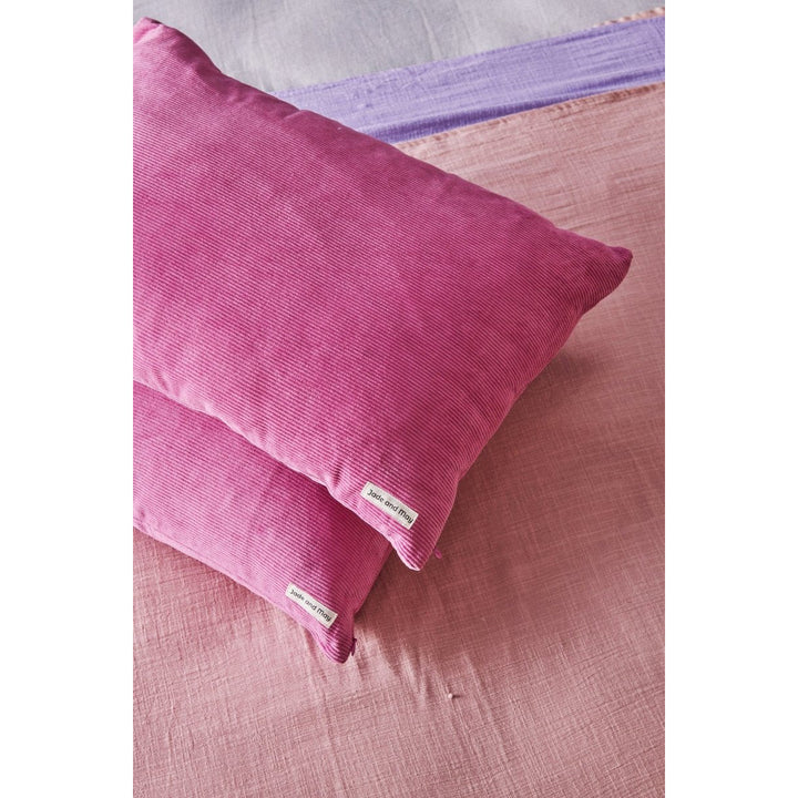 Colourful Cushion in Fuchsia Cord-Jade and May-Cushion Cover-Jade and May