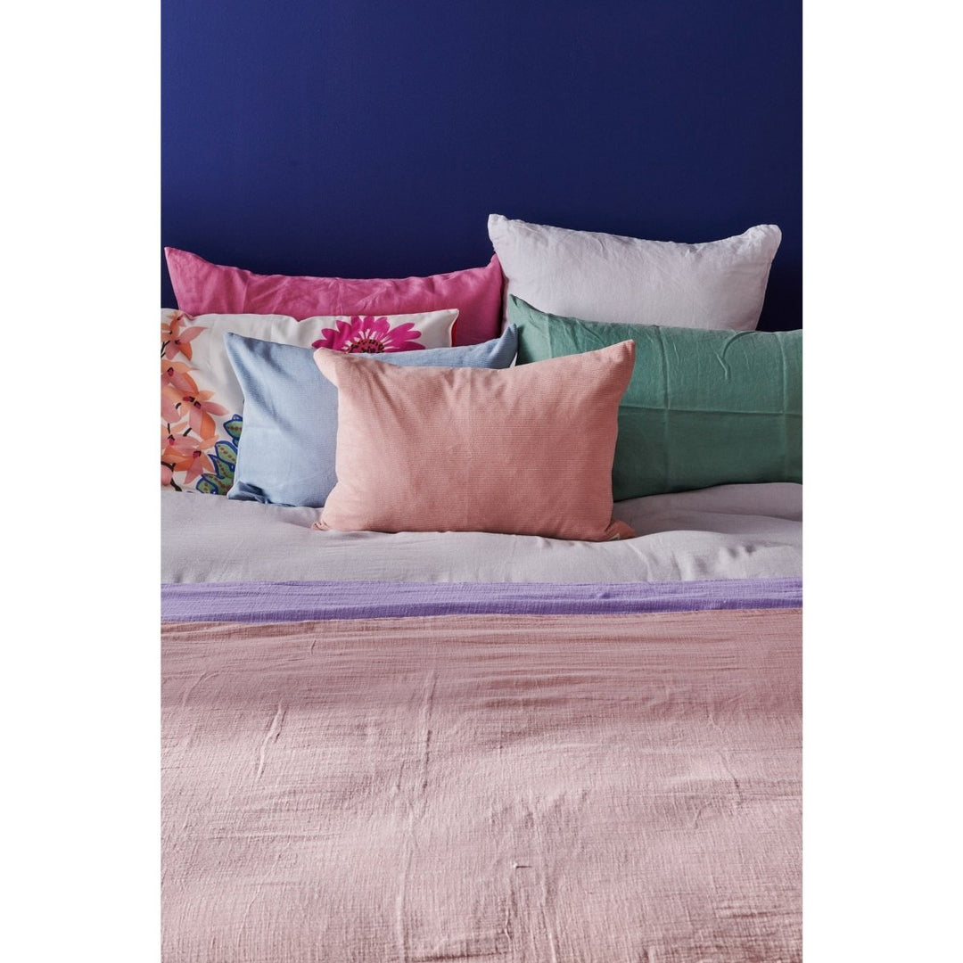 Cotton Throw - Pale Pink-Jade and May-Blankets and Throws-Jade and May