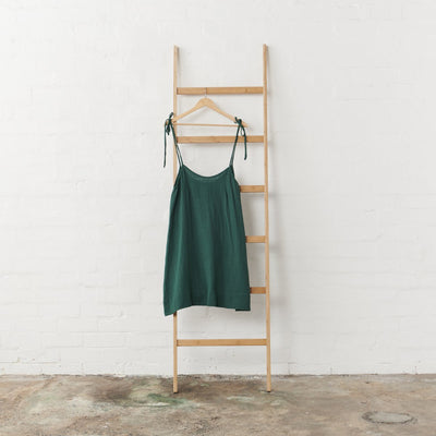 Cotton Nightie - Knee Length in Emerald Green-Jade and May-Pyjamas-Jade and May