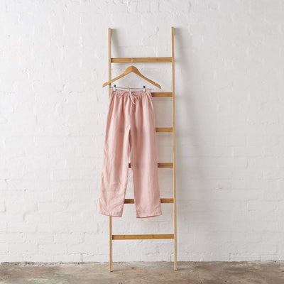 Linen Pyjama Pant - Pink-Jade and May-Pyjamas-Jade and May