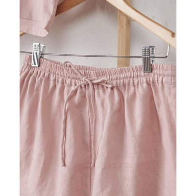 Linen Shorts - Pink | Jade and May-Jade and May-Pyjamas-Jade and May