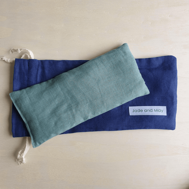 Eye Pillow - Sage Pillow & Navy Bag | Jade and May - Eye Pillows