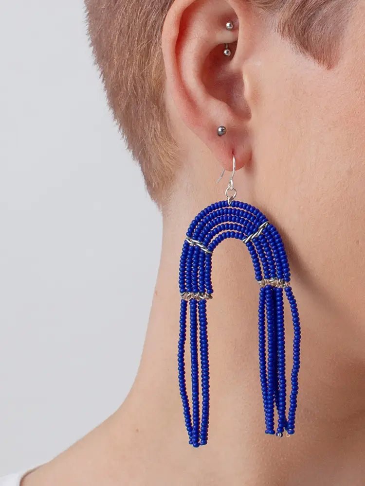 Fair Trade Kenyan Beaded Earrings-Kenyan Beaded Jewellery-Jewellery-Jade and May