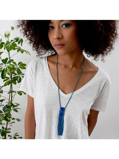 Fair Trade Kenyan Beaded Necklace - Melako-Kenyan Beaded Jewellery-Jewellery-Jade and May