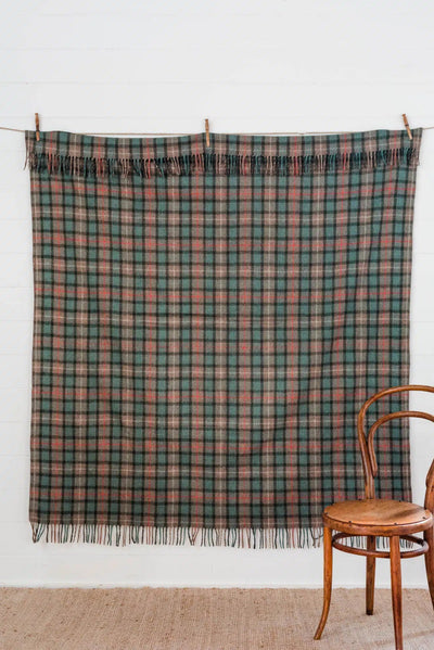Grampians Goods Co | Recycled Wool Scottish Tartan Blankets - Hunter-Grampians Goods Co-Wool Blanket-Jade and May