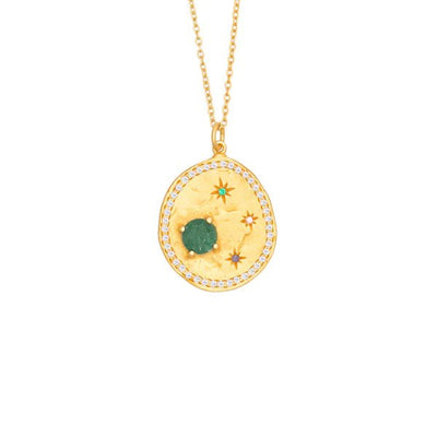 Green Aventurine Florence Necklace by Rubyteva Designs-RubyTeva Designs-Jewellery-Jade and May