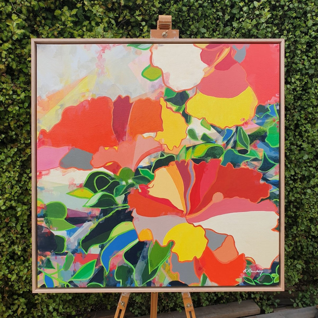 Hibiscus - Original | Kerrie Knuckey Art-Jade and May-Art-Jade and May