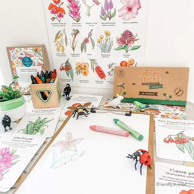 Honeysticks Jumbo Crayons | Beeswax Crayons-Honeysticks-Kids Art Supplies-Jade and May