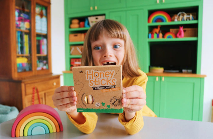 Honeysticks Jumbo Crayons – Pastel | Kids Art Supplies - Kids Art Supplies