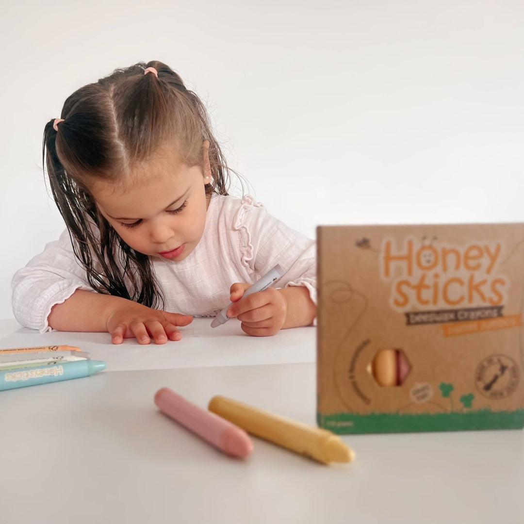 Honeysticks Jumbo Crayons – Pastel | Kids Art Supplies - Kids Art Supplies