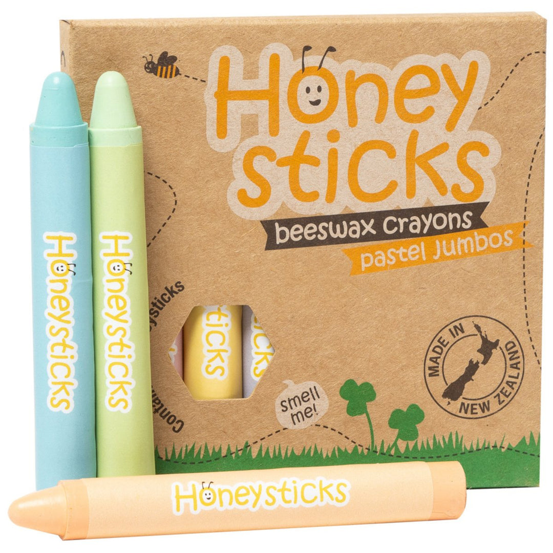 Honeysticks Jumbo Crayons – Pastel | Kids Art Supplies - Kids Art Supplies
