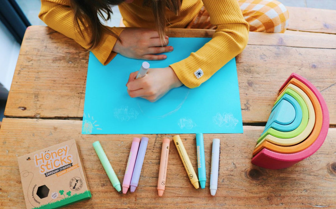 Honeysticks Jumbo Crayons – Pastel | Kids Art Supplies - Kids Art Supplies