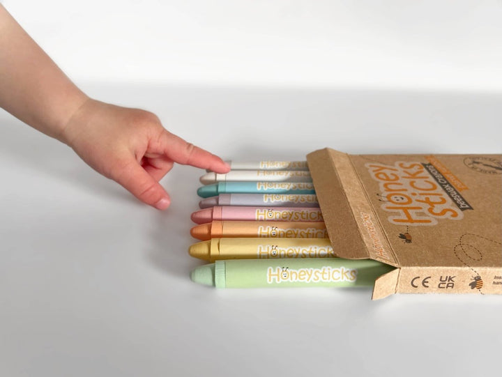 Honeysticks Jumbo Crayons – Pastel | Kids Art Supplies - Kids Art Supplies