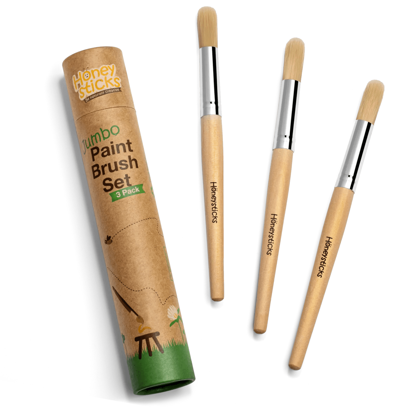 Honeysticks Jumbo Paint Brush Set | Kids Art Supplies-Honeysticks-Kids Art Supplies-Jade and May