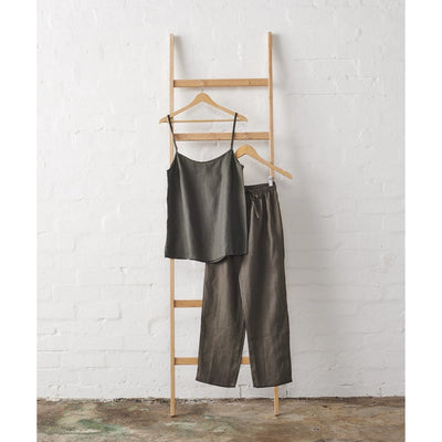 Linen Cami and Pant Pyjama Set - Charcoal | Jade and May-Jade and May-Pajamas-Jade and May