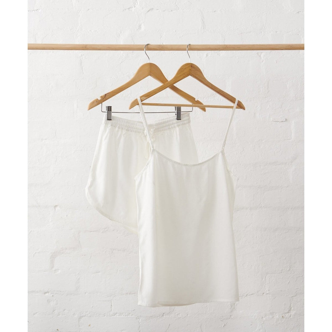Linen Cami and Shorts Set - White | Jade and May-Jade and May-Pyjamas-Jade and May