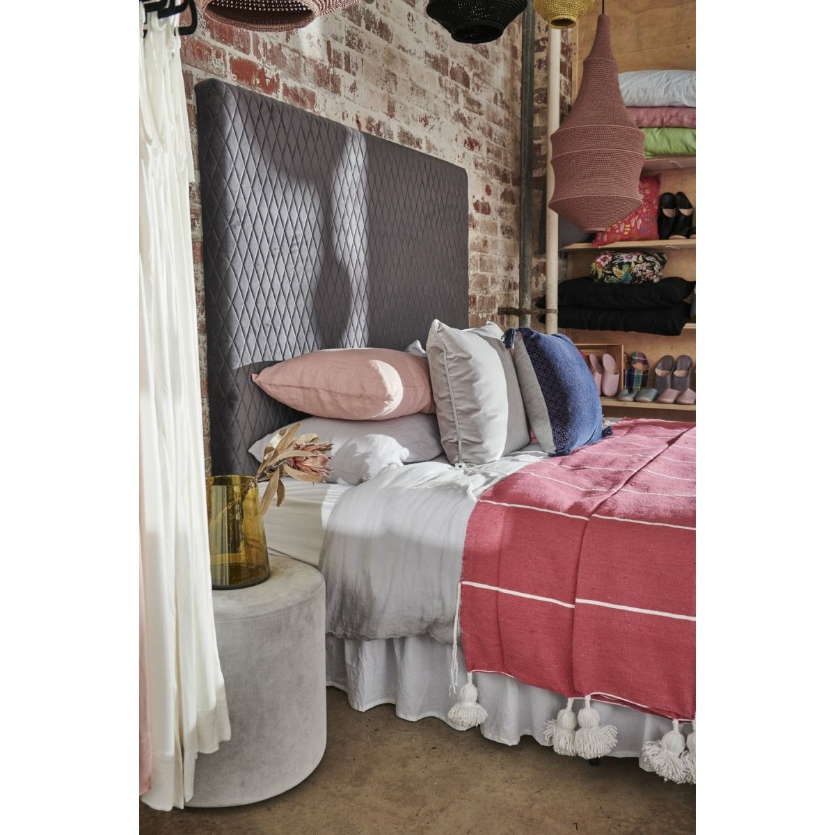 Linen Pillowcase - Pink-Jade and May-Pillowcase-Jade and May
