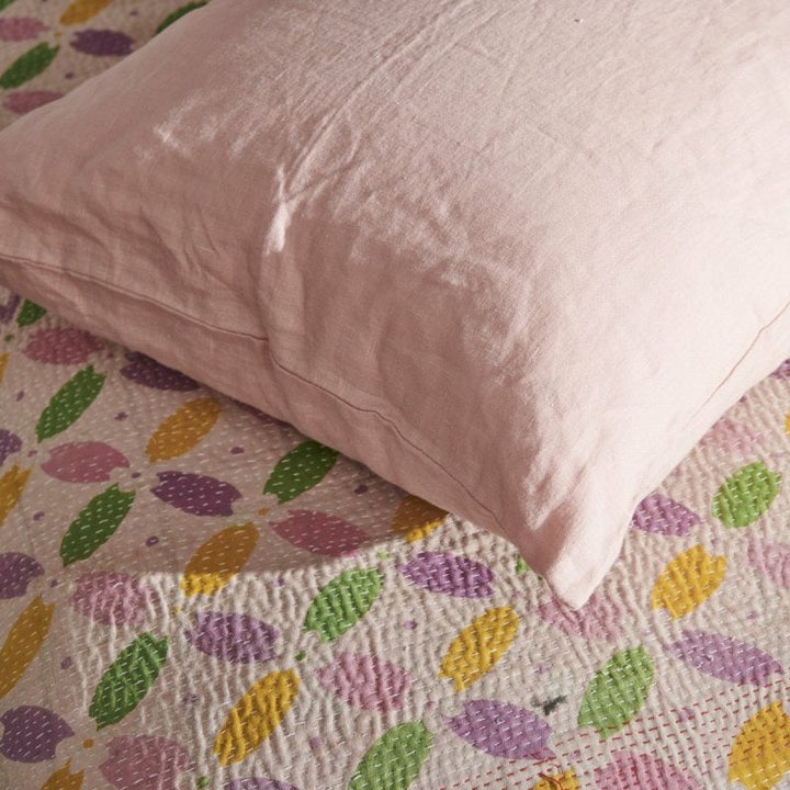 Linen Pillowcase - Pink-Jade and May-Pillowcase-Jade and May