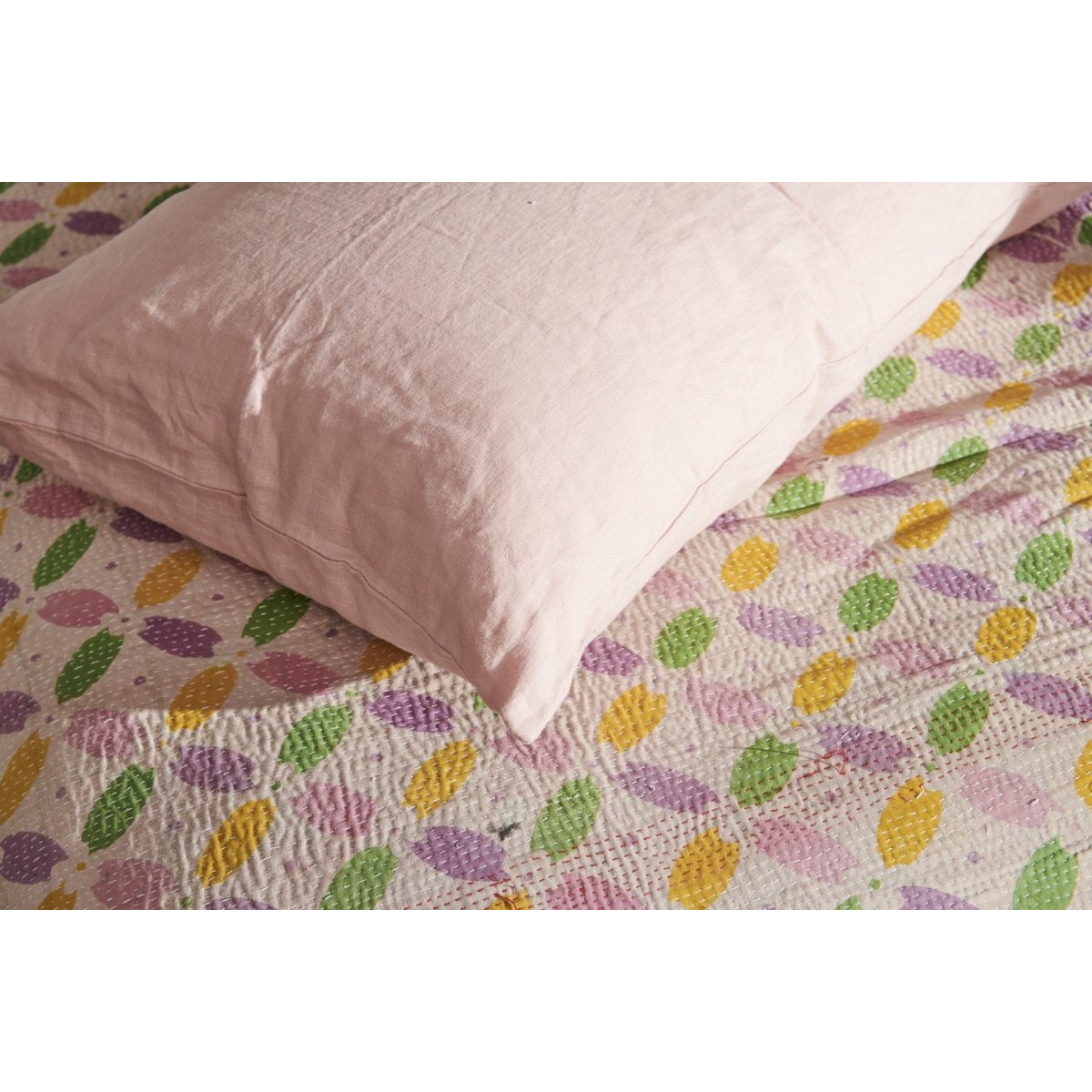 Linen Pillowcase - Pink-Jade and May-Pillowcase-Jade and May