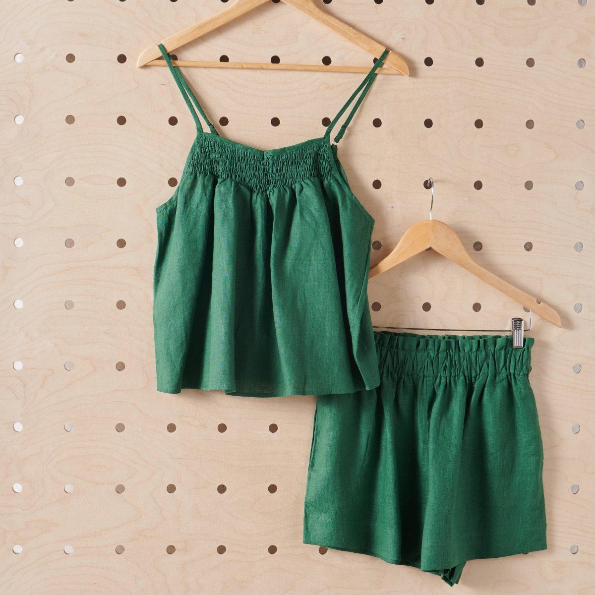 Linen Sets | Forest Green-Jade and May-Pyjamas-Jade and May