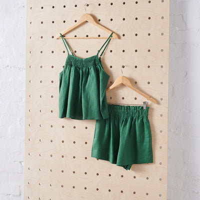Linen Sets | Forest Green-Jade and May-Pyjamas-Jade and May