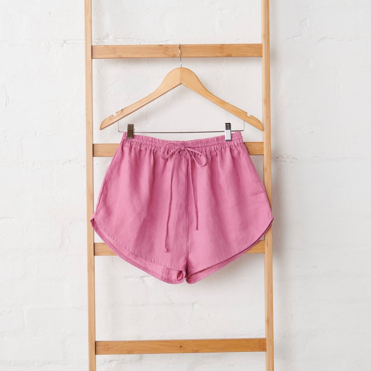 Linen Shorts - Fuchsia | Jade and May-Jade and May-Pajamas-Jade and May