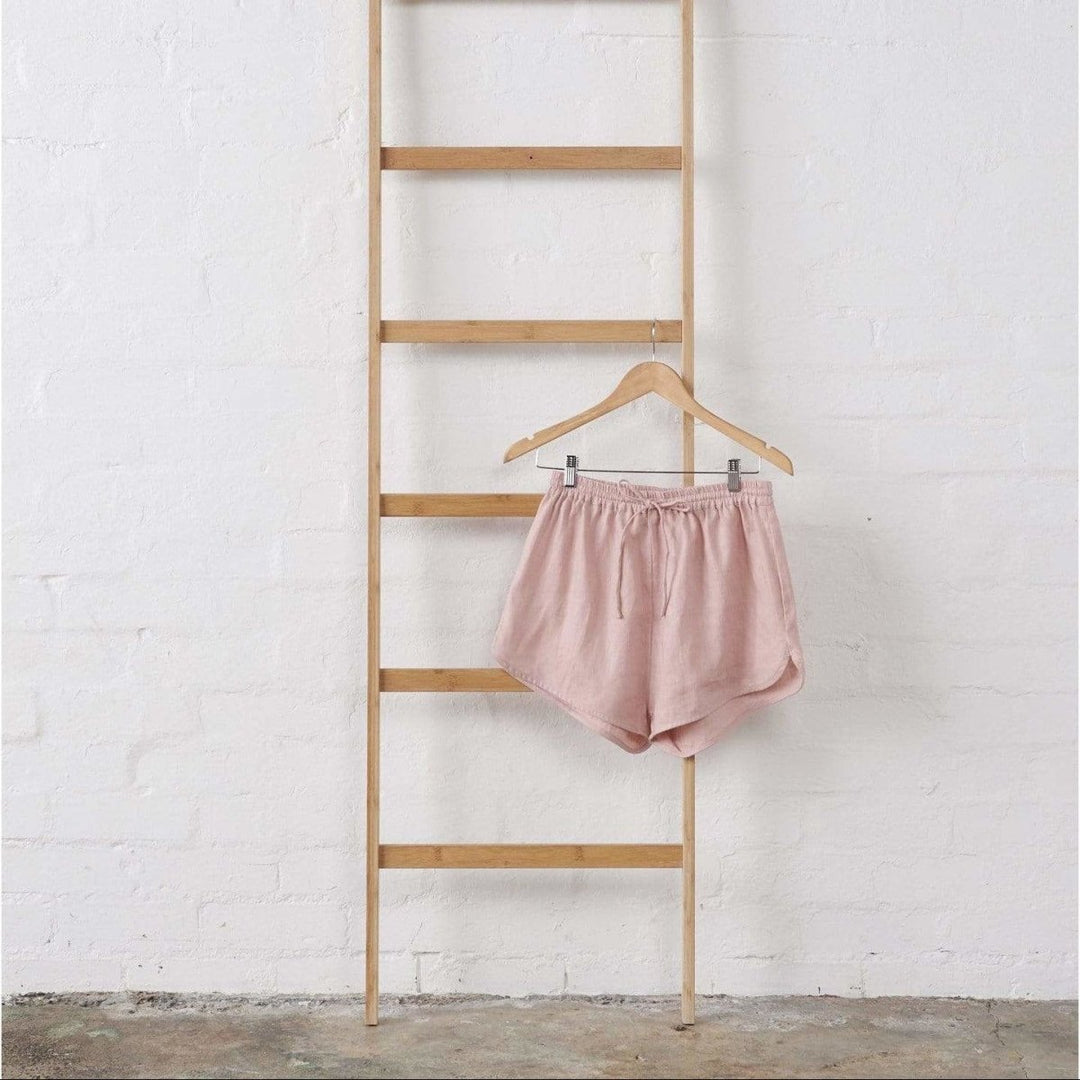 Linen Shorts in Pink - Pyjamas